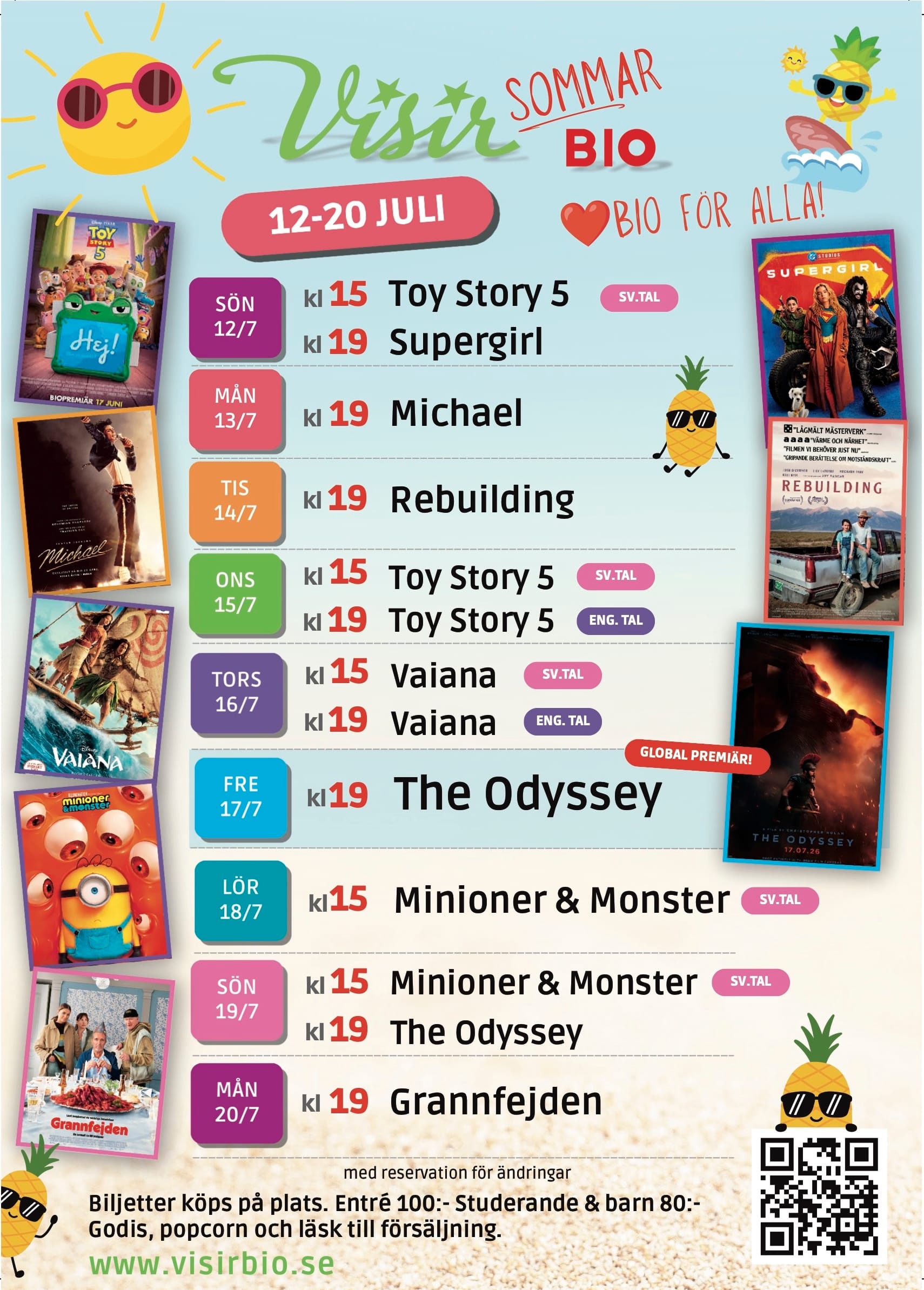Sommarbio ☀️ | 12-20 Juli