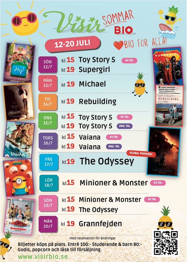 Sommarbio ☀️ | 12-20 Juli